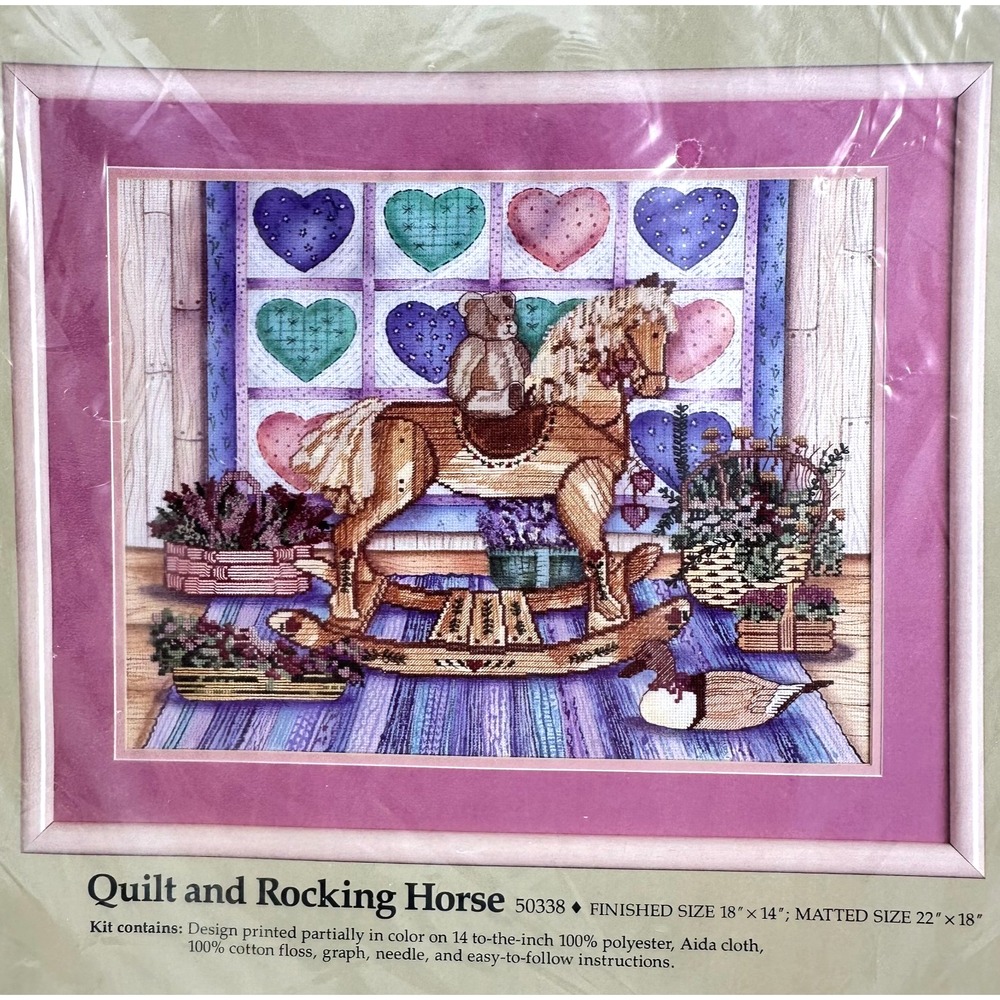 Something Special Counted Cross Stitch "Quilt And Rocking Horse" #50338 Children